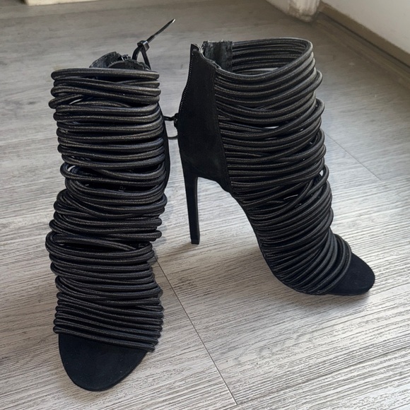 Jeffrey Campbell Shoes - Jeffrey Campbell Black Strappy Women's Heels